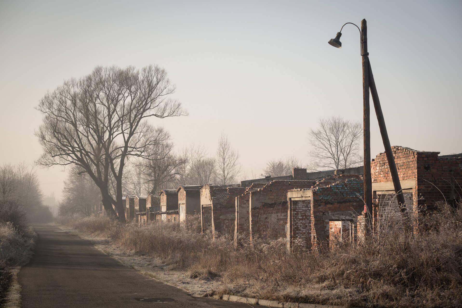 Konzentrations- und Vernichtungslager Auschwitz-Birkenau, Lagergebäude an der alten Rampe; Fotograf Steffen Lohse