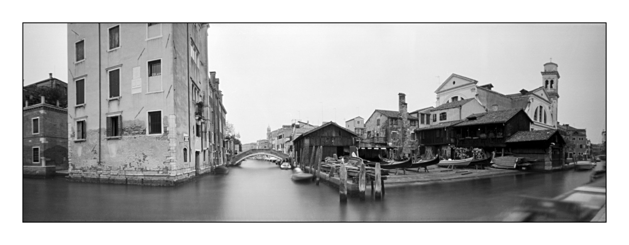 Lochkamera 16x7 analog: Venedig, Fotograf: Steffen Lohse