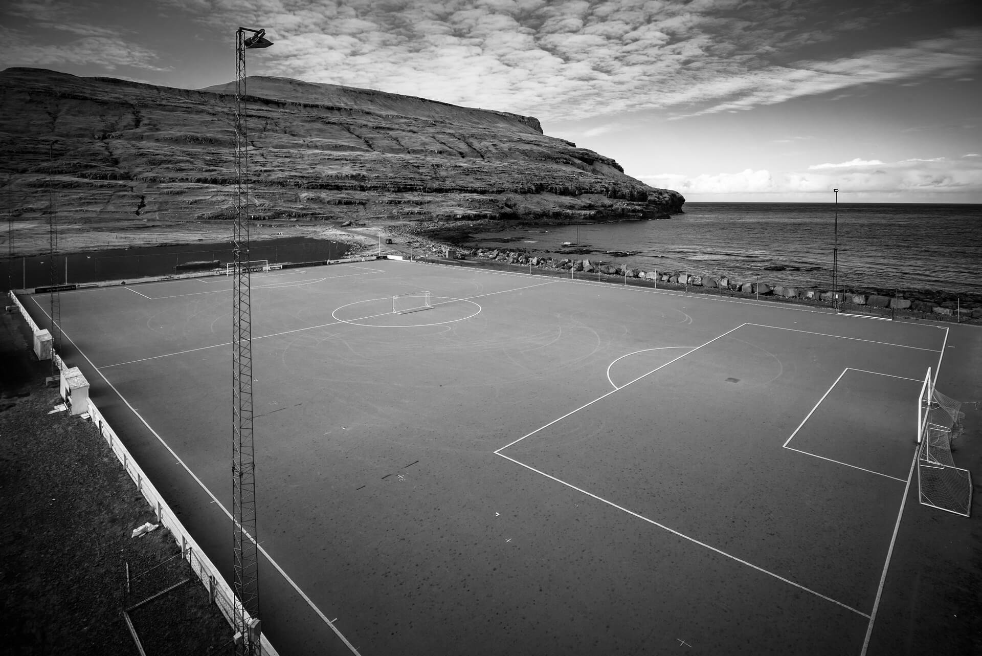 Färöer: Eiði – Fußballplatz, Fotograf: Steffen Lohse